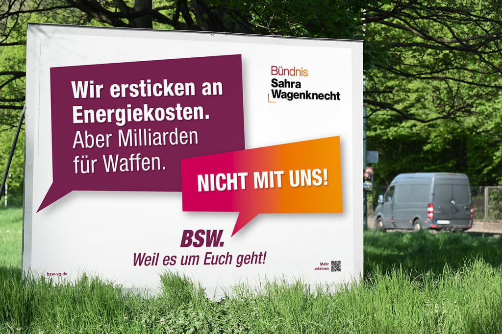 BSW NRW 2025 Grossplakat